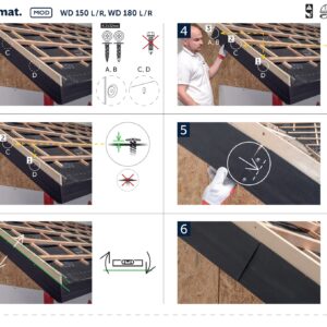 Lower barge flashing WD 150 L/R, WD 180 L/R