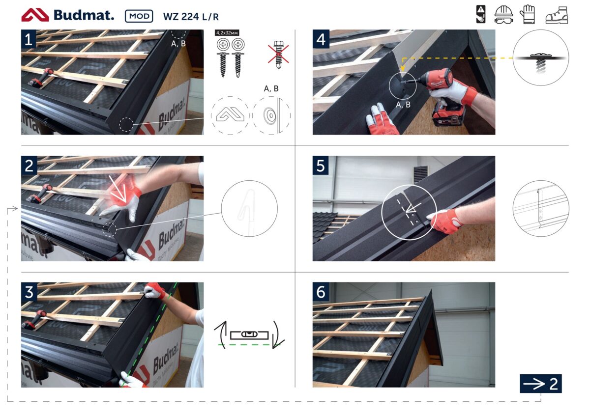 Outer barge flashing WZ 224 L/R